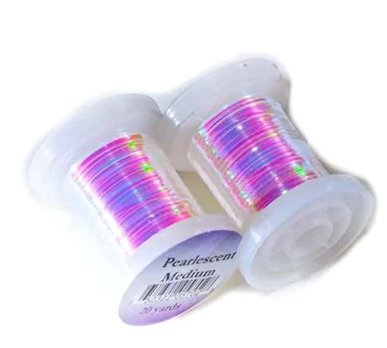 thumbnail image 2 of Veniard Uni Mylar Pearl Tinsel For Fly Tying – 2 Spools, Choice Of Size, Made In UK 2 of 6